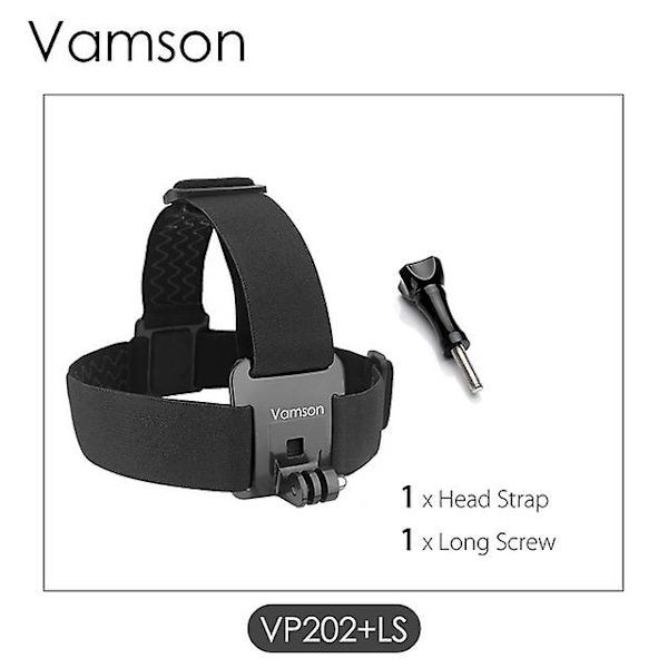 Vamson för Gopro-tillbehör Bröstrem Bälte Kropp Stativ Sele Fäste för Insta360 för Gopro Hero 10 9 8 7 5 6 för Yi 4k Vp203（VP202-LS）