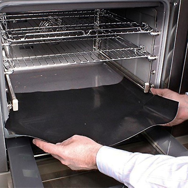 Ovnsforinger for bunnen av ovnen, 3-pakning stor tykk, kraftig non-stick teflon ovnsmattesett, 40*50 cm