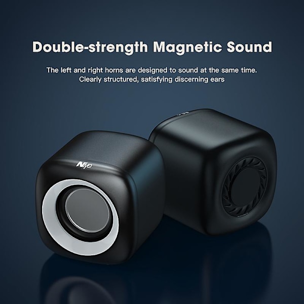 Datorhögtalare Stereo Deep Bass Sound Box Högtalare För PC Laptop Musikspelare Subwoofer Multimedia Högtalare Inte Soundbar