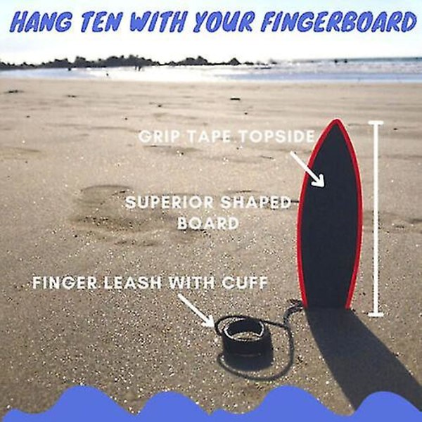 Finger Surfboard Rad Näyttävä otelautalelu Surf The Wind Minilaudat lapsille 1/4 kpl (sininen)