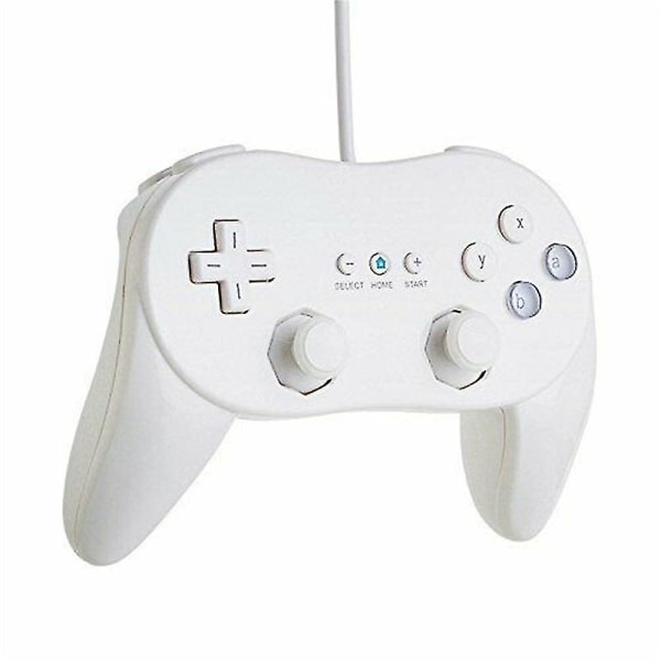 Classic Game Gamepad Controller til Nintendo Wii Joypad Remote Joystick (sort)