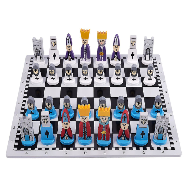 Puiset shakkilahjat lapsille mallishakkilelut (valkoinen musta)