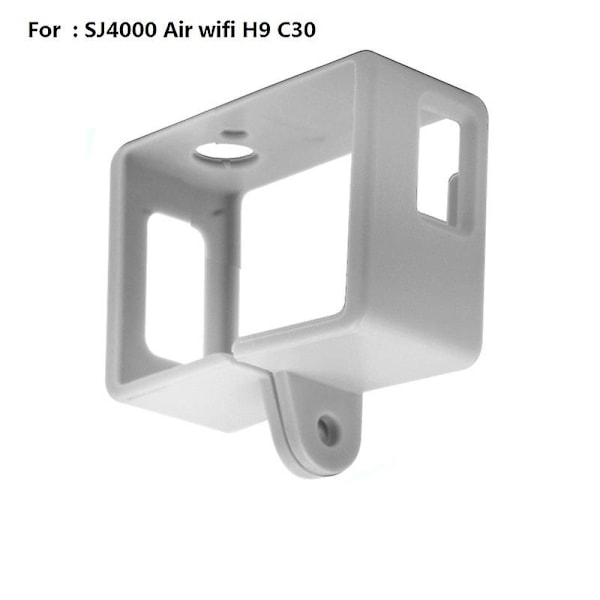 Clownfish Sjcam Sj5000 päivitys lisävarusteet materiaali suojaava kehys kotelo suojus Sj4000 Air Soocoo C30 Eken H9 toimintakamera（SJ4000 C30 H9 valkoinen）