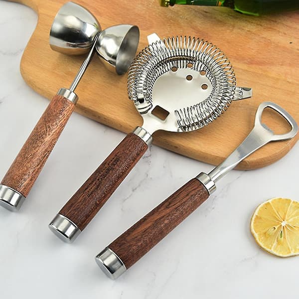 3 kpl Cocktail Shaker Bar Set Shaker Barware Set_Aleko