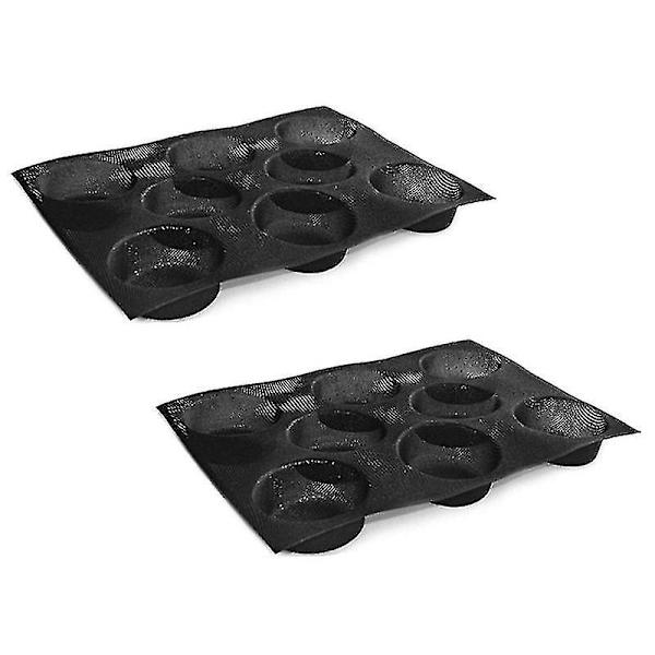 2-pack percompatible med bakformar i silikon, 8 håligheter