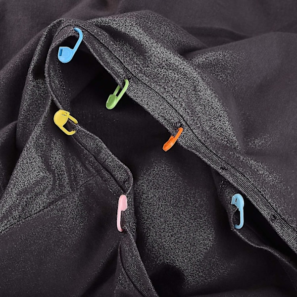 104 Stycken Stickmarkörer för Stickning, 8 Färger Plast Låsande Räknare Nålklämma, Med Transparent Förvaringsfodral Säker Delad Virknålssats