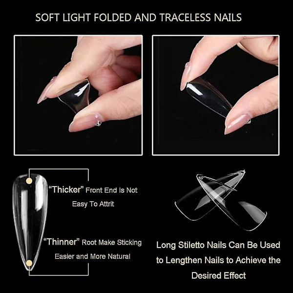 Nagelkonst Sömlös Nagelfilm Transparent Färg (Vattendroppnagel) Makeup
