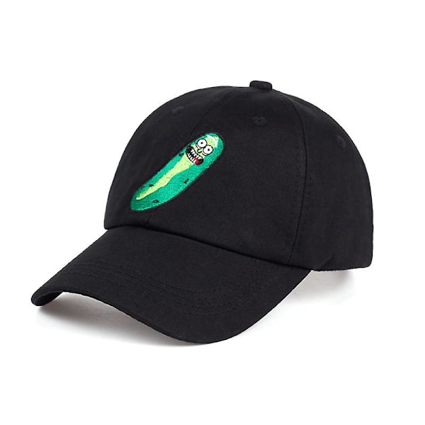 Cartoon rick and morty basebollkeps bomull broderi mjuk topp keps Rick afro hatt Pickle Rick