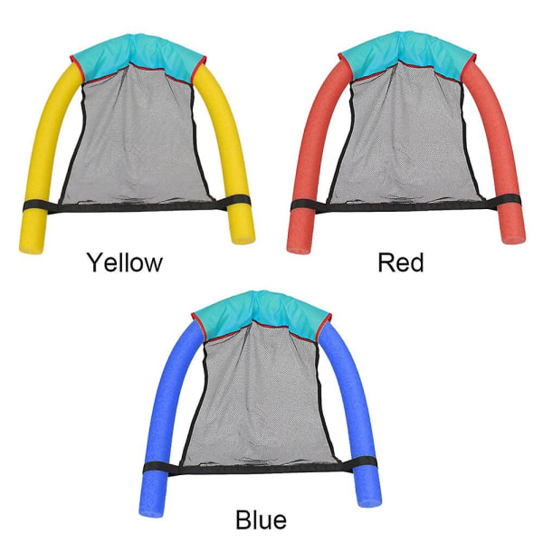 Oppblåsbar flytende seng Sammenleggbar praktisk vannhengekøye（blå）