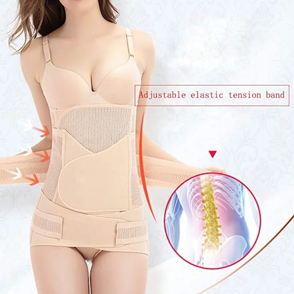 3 i 1 Postpartum Belly Girdle - Hög Elastisk Postpartum Girdle Typ B