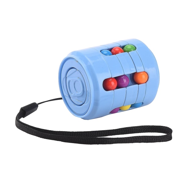 Magic Bean Cube Fingerspidslegetøj Spinner Roterende Legetøj Reliever Stresslegetøj til teenagere og voksne (blå)
