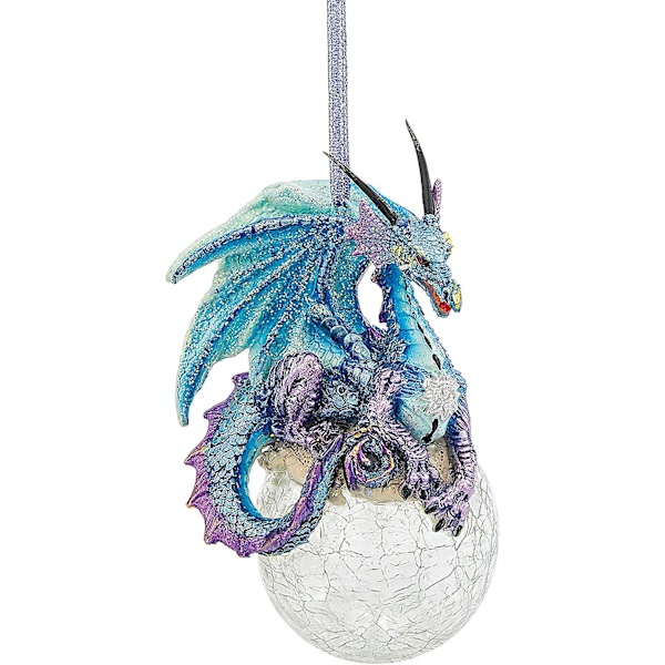 Julgran Frost Den Gotiska Semester Snöflinga Draken Ornament 3.15 tum
