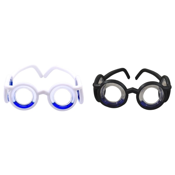 Briller mot reisesyke Anti-vertigo briller Flytende bilsyke briller（svarte）