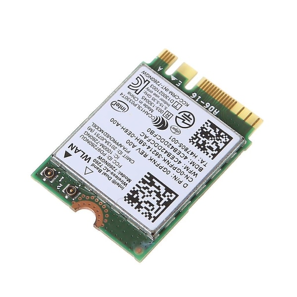 For Dell For Intel Dual Band Wireless-ac nettverksadapter 7260 7260ngw Ngff For M.2 Bluetooth-kompatibel Wifi-kontakt C