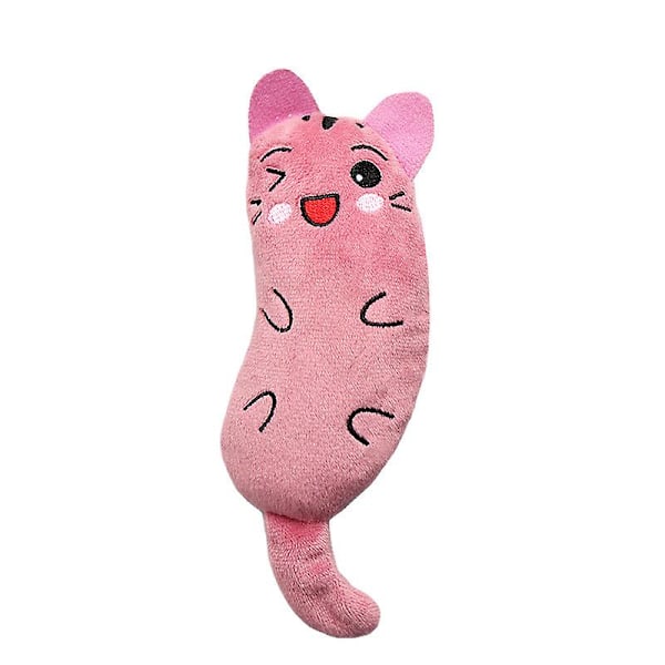 Mint plyschleksak kattunge glädjande molar rengöring interaktiv leksak mushus katt leksak（2）
