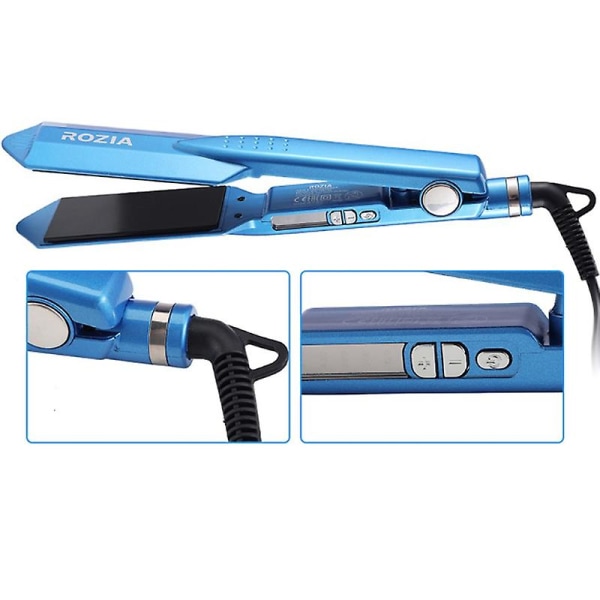 Keramisk titan hårpresser Crimping Perm Splint Waver Curler Wet Dry Salon Eu Plug Hair Curler（EU plugg）
