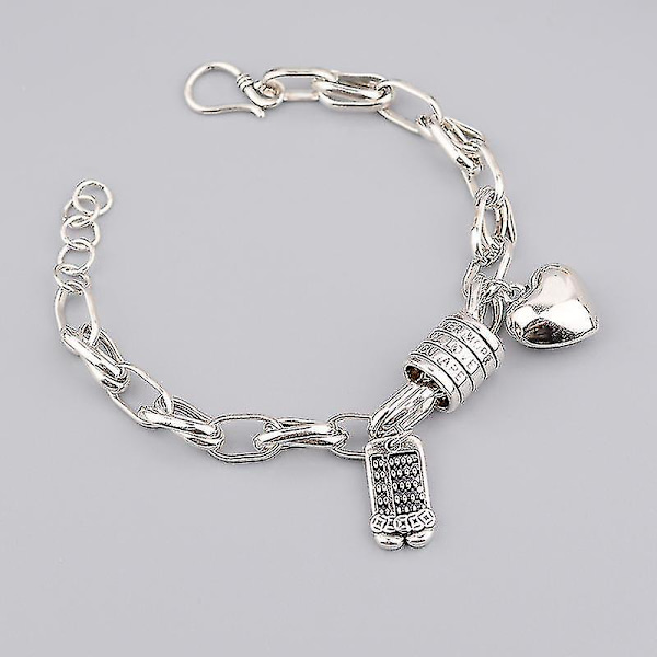 Retro Lucky Abacus Love Hänge Armband för Män och Kvinnor
