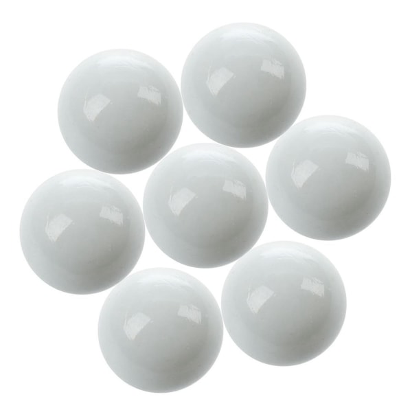 20 stk. Marbles 16mm Glass Marbles Knicker Glass Balls Dekorasjonsfarge Nuggets Toy White