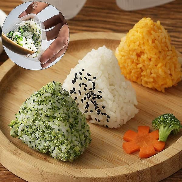 3 st Onigiri Maker Risboll Sushi Form Set för Hem Kontor Sushi Restauranger