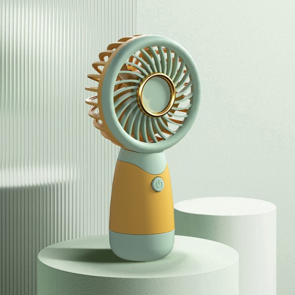 Handheld Fan Border Small Fan Handheld Pocket Mini Fan Portable USB Rechargeable Fan Gift Silent,B（4）