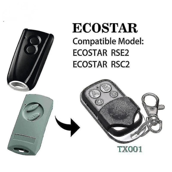 Newest Small Remote Control Replace Ecostar Rsc2 433 Hormann Rse2 433mhz Motor Liftronic 500 700 800