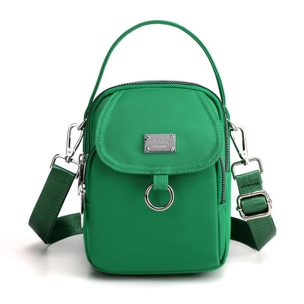 Triple Layer Mini Bag - Liten Axelväska - Mini Handväska grön
