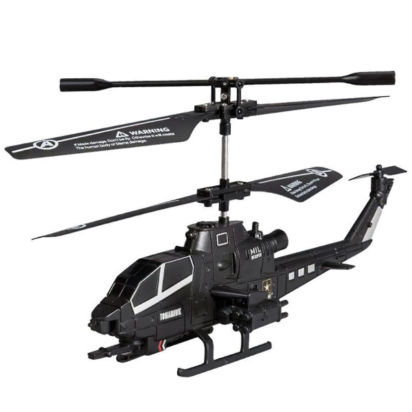 Helikopter Fjärrstyrd inomhus Mini Helikopter Leksak, Fjärrstyrd RC Helikopter, Plan, Gift（Svart）
