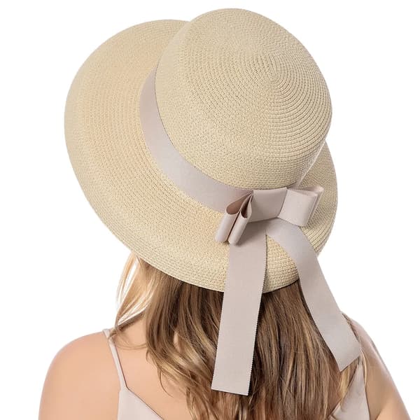 Halmhatt dam, sommarhatt, fiskarhatt, beige