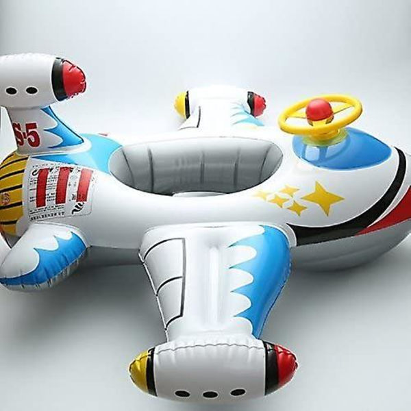 Uppblåsbar Flygplan Barn Spädbarn Småbarn Badring Sittplats Båt Pool (b Typ)