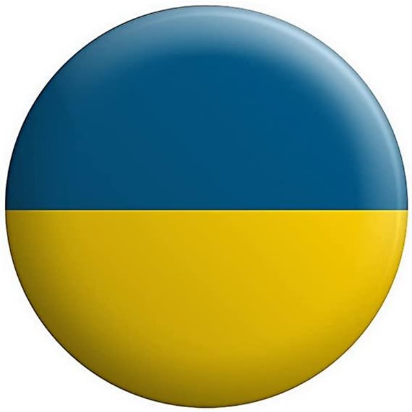 Ukraine Flag Stor Pin Badge 2 Stk