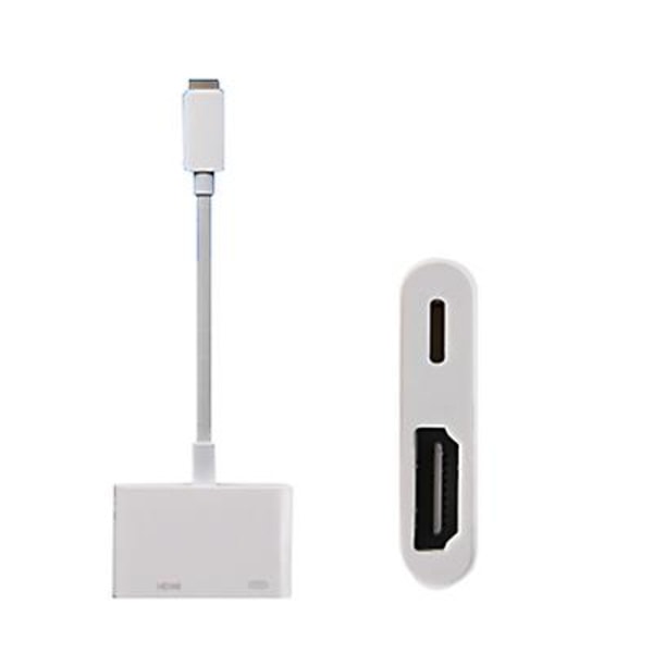 Lightning till Hdmi & Lightning-adapter (stödjer Ios 13)