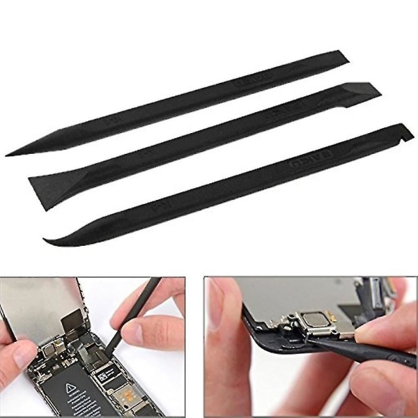4 i 1 Universal Black Stick Åbning Lirke Metal Spudger Værktøjssæt til Iphone Ipad Htc Demonteringssæt