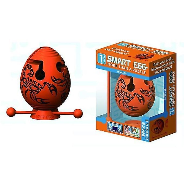 Blue Dragon 2-lags Smart Egg Labyrinth Puzzle (orange)