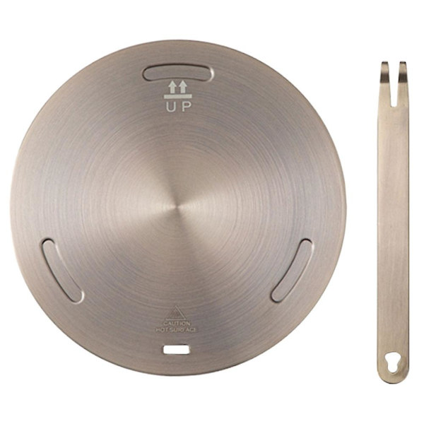 1 set metallvärmeinduktionsplatta induktionskokplatta adapter värmefördelare