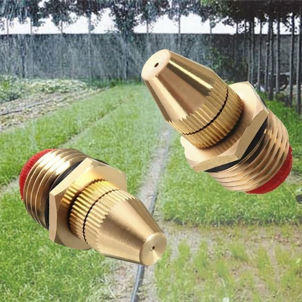 2-pack 1/2 (DN15) mässingsmunstycke justerbara trädgårdsslangkopplingar
