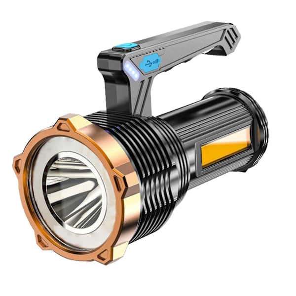 Bärbar bärbar lampa väggmonterad skrivbord USB-laddning utomhus camping bärbar långdistans ficklampa COB-arbete