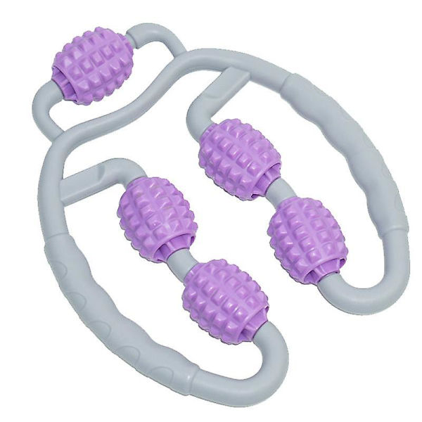 Fitness Foam Shaft Ring Benklämma Massager Eliminera Muskelavslappningshjul Vadmassage Rulle（Rosa）