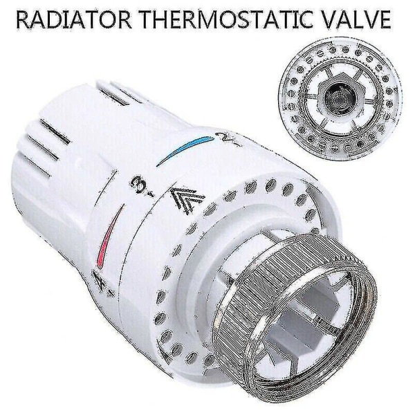 4x termomatisk hoved radiator kont. termomatisk hoved varmeventil M30 X 1,5
