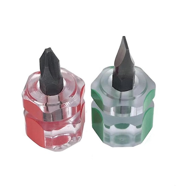 2-pack Symaskinsskruvmejselset Mini Platt Skruvmejsel Kort Reparationsverktyg