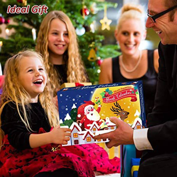 24 st julkalender blindbox avlastande klämleksaker grossist nyhet jul avlastning (slumpmässig stil)