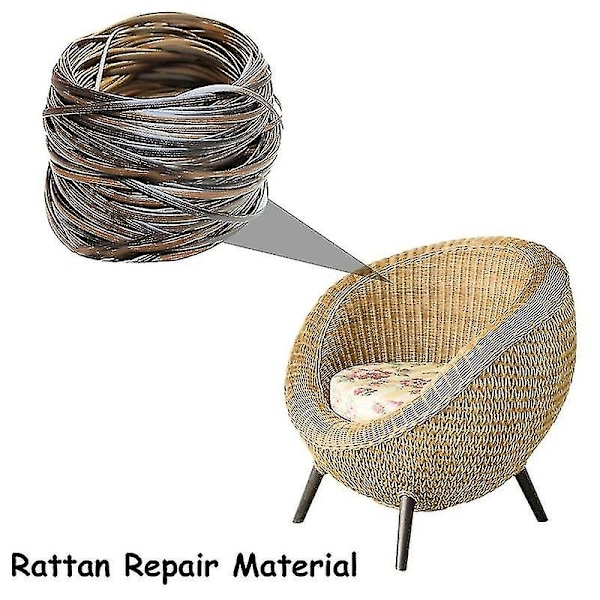 Kaffe Gradient Flat Syntetisk Rotting Flettemateriale Plast Rotting Til Strikk Og Reparasjon Stol Tab