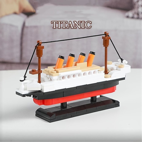 Titanic Mini Modell Byggeklosser Leker Micro Titanic Murstein Lekegaver Til Voksne Barn Gutter Jenter