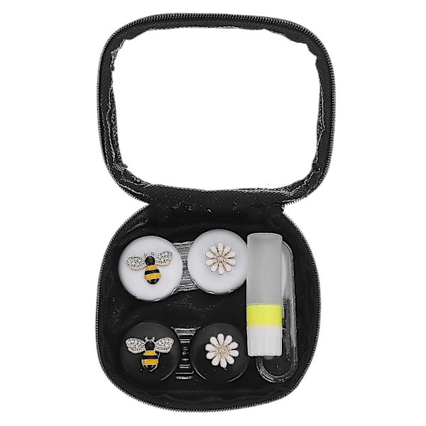 1 set dammtät kosmetisk linsfodral behållare linslådor rese osynlig linslåda（Assorterad färg3）