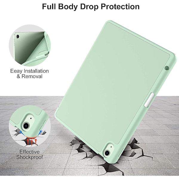 Fodral Kompatibelt Med Ipad Air 4:e Generation 2020 10.9 Tum [Pennhållare/2:a Pennladdning] [Automatisk Sömn/Vakna], Trivikt Stativ Smart Fodral