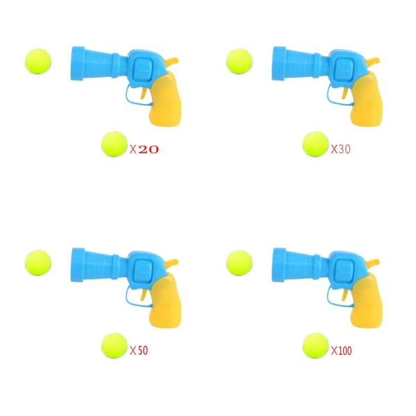 Plysjballskytevåpen Mini Foam Ball Blasters Kule skyteleker for barn Beste bursdagsgave（ta med 100 baller）