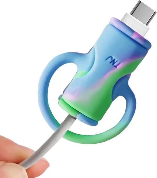 6 st kabelskydd - USB-kabelrulle - 6 cm
