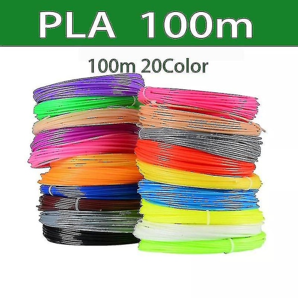 Pcl filament for 3d penn Filament diameter 1,75 mm 100 m plast filament for 3d-skriver penn Barnesikker refill（Pcl 15m 3）