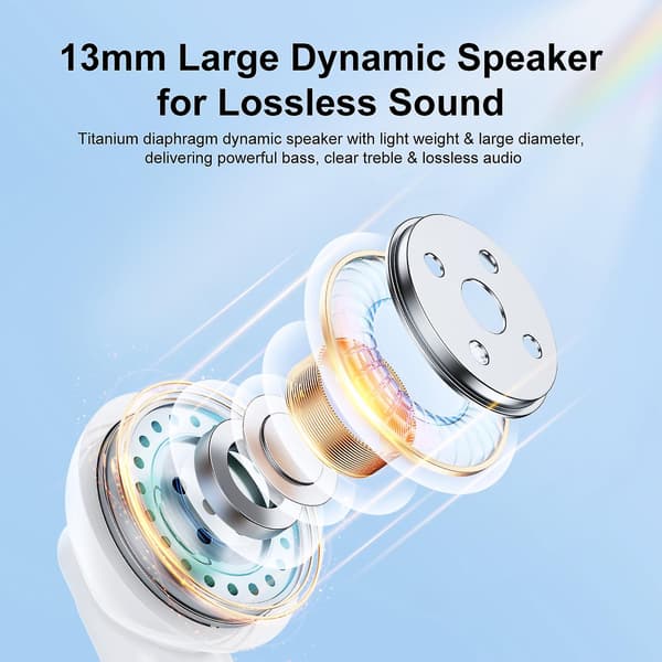 Joyroom Dual-mic Enc True Wireless Bluetooth-øretelefon (sort)