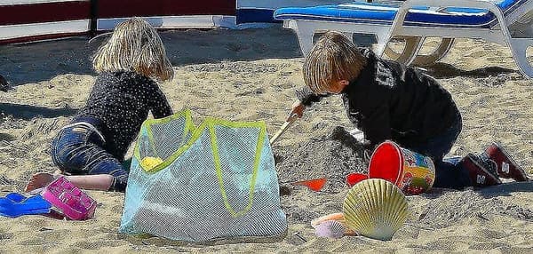 Stora nätstrandväskor Överdimensionerade strandväskor & Tote-väskor Ryggsäckar Leksaker Strandhanddukar Strandleksaker Barnleksaker Marknad Livsmedel Picknickväskor snngv