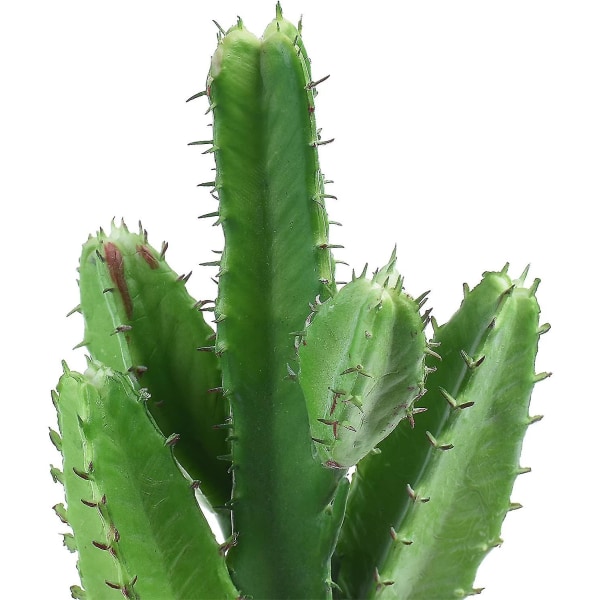 2-pakk Ekte kunstig kaktusplante Gjør-det-selv-materiale til hjemmedekorasjon Blomsterarrangement